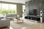 Austin TV Stand black white Japanese zen